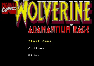 Wolverine - Adamantium Rage (USA, Europe) screen shot title